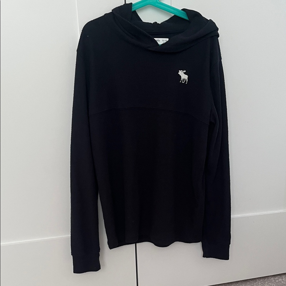 Abercrombie Kids navy hooded waffle knit  Sweater